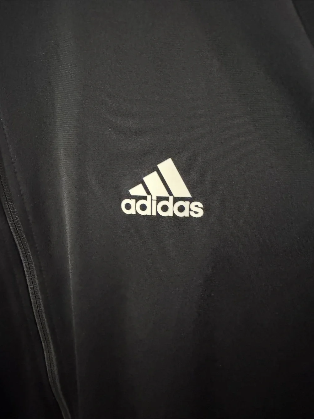 Adidas Men’s Black 3-Stripe Full Zip Track Jacket Size Large NWT